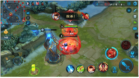 Screenshot of Honor of Kings gameplay (1)